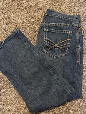 Ariat Women's Dark Blue Bootcut Jeans with Contrast Stitching